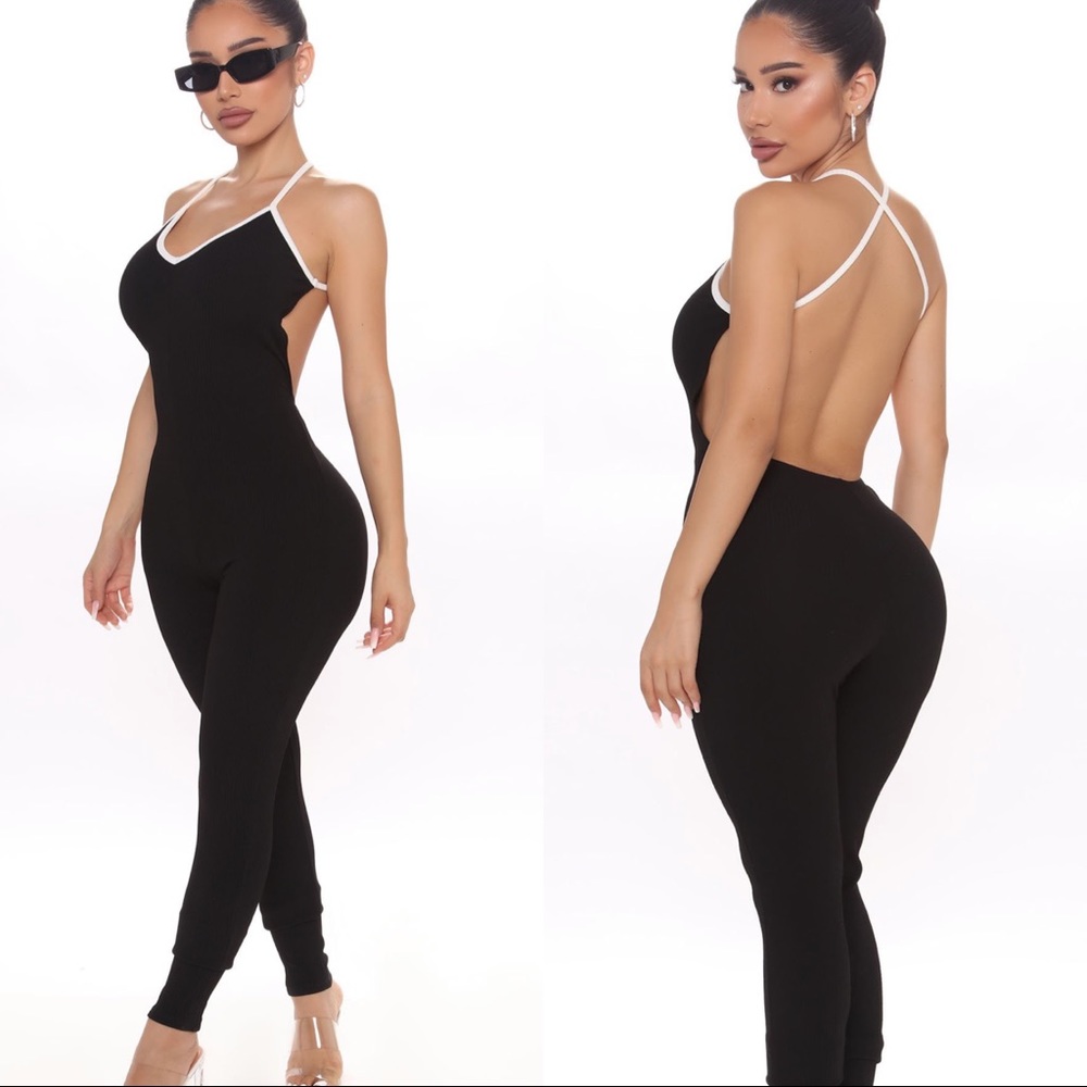 Fashion Nova cross cross jumpsuit